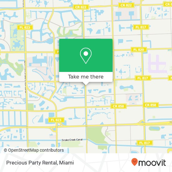 Precious Party Rental map