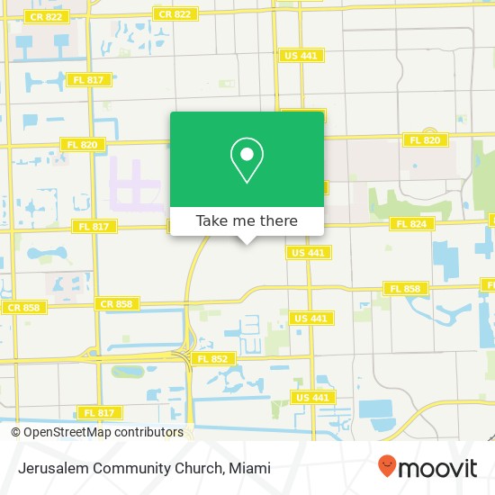 Mapa de Jerusalem Community Church