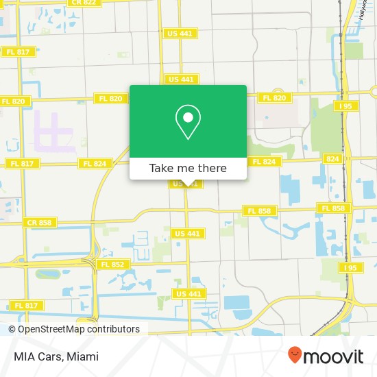 MIA Cars map