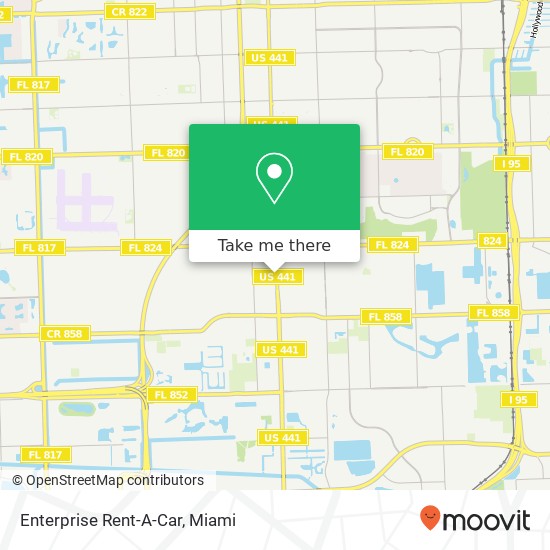 Mapa de Enterprise Rent-A-Car