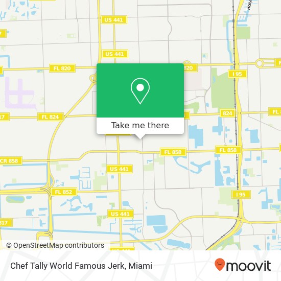 Chef Tally World Famous Jerk map