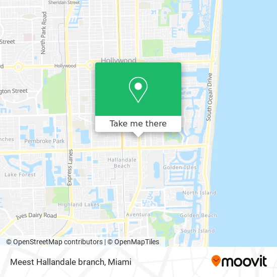 Meest Hallandale branch map