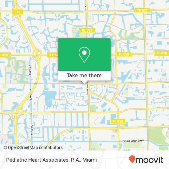 Mapa de Pediatric Heart Associates, P. A.