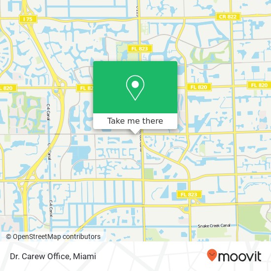 Dr. Carew Office map