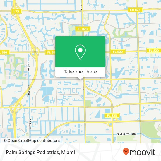 Palm Springs Pediatrics map