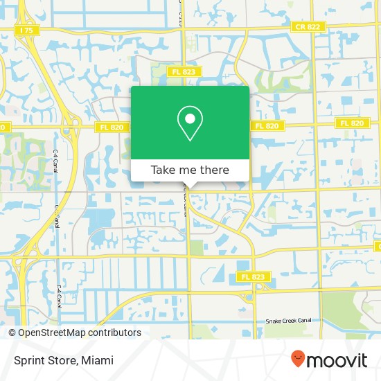 Sprint Store map