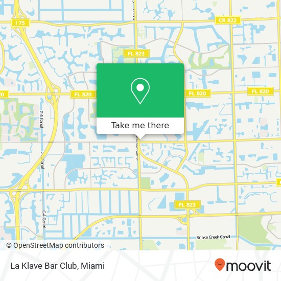 La Klave Bar Club map