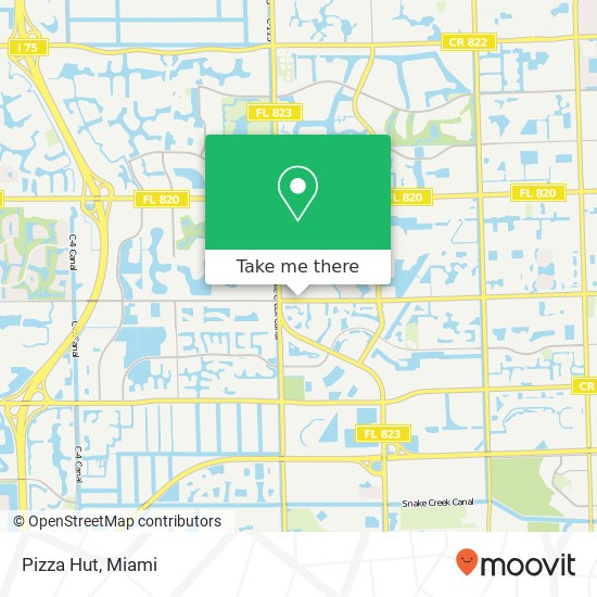 Pizza Hut map