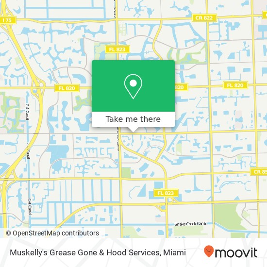 Mapa de Muskelly's Grease Gone & Hood Services