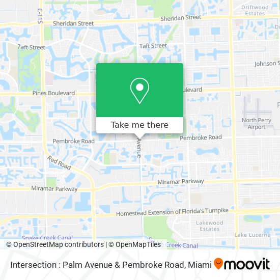 Intersection : Palm Avenue & Pembroke Road map