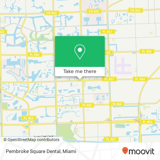 Mapa de Pembroke Square Dental