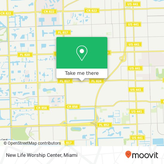 New Life Worship Center map