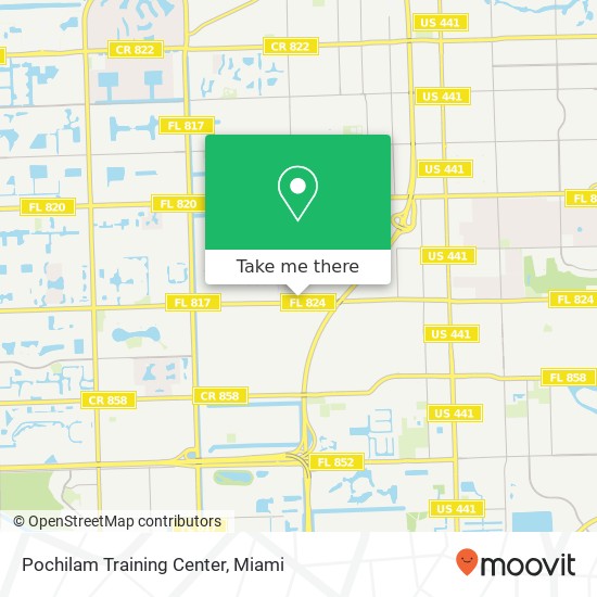 Pochilam Training Center map