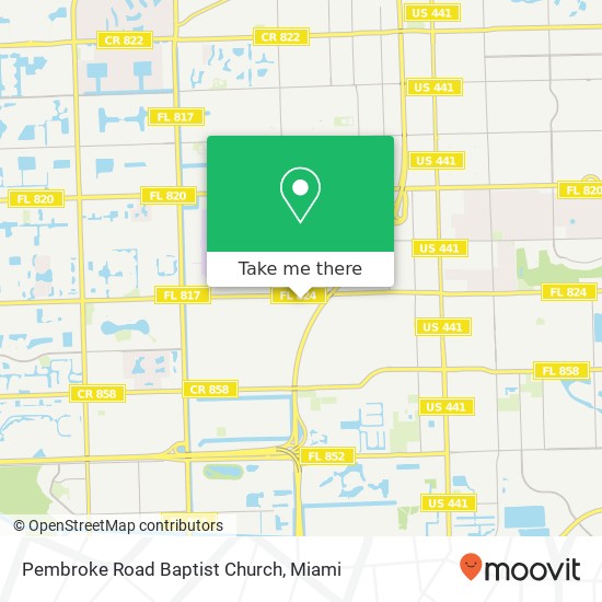 Pembroke Road Baptist Church map