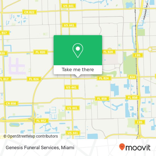 Mapa de Genesis Funeral Services