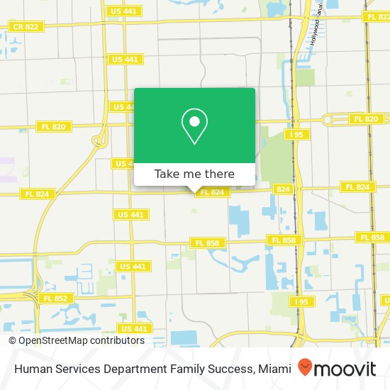 Mapa de Human Services Department Family Success