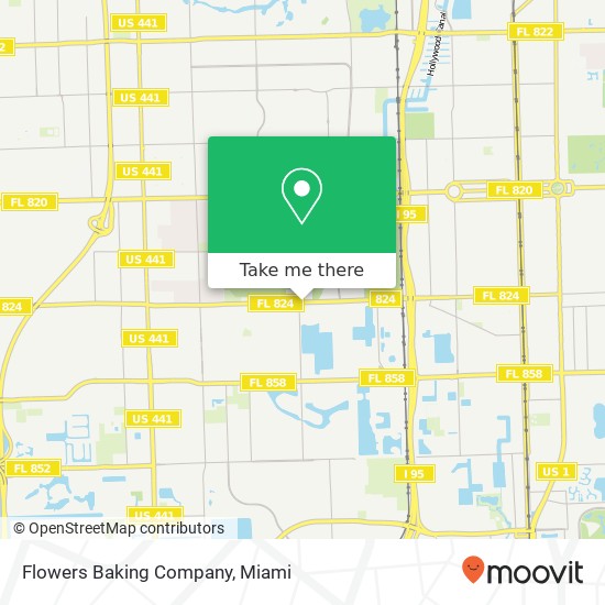 Flowers Baking Company map