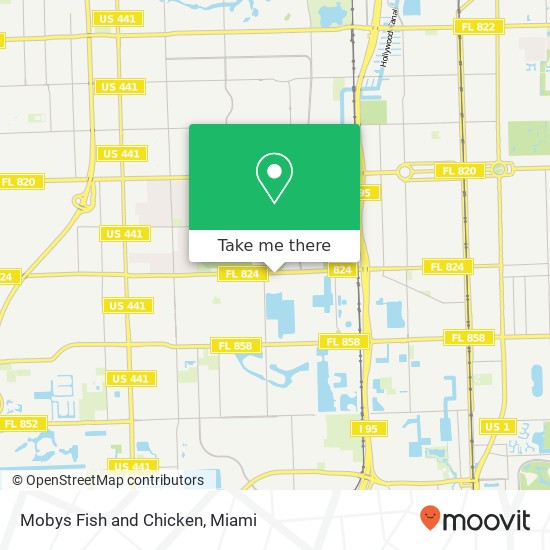 Mobys Fish and Chicken map