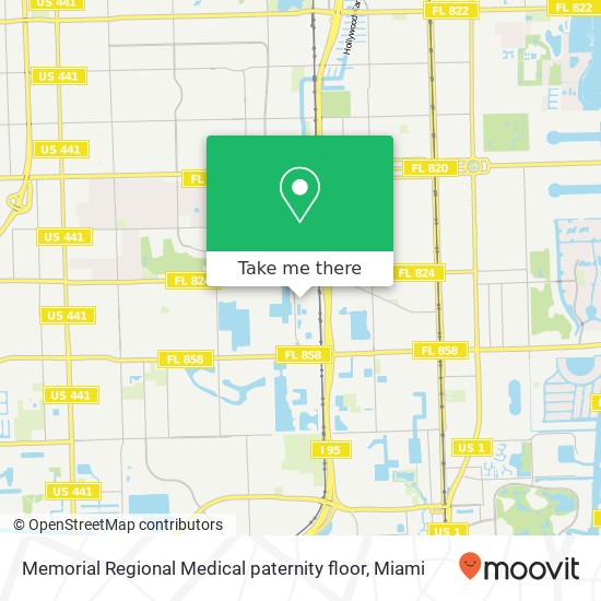 Mapa de Memorial Regional Medical paternity floor
