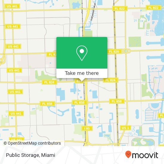 Public Storage map