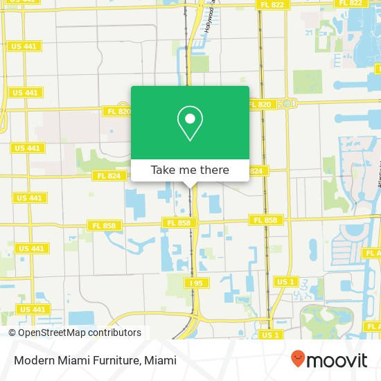 Modern Miami Furniture map