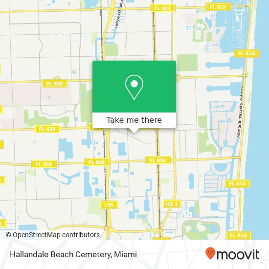 Hallandale Beach Cemetery map