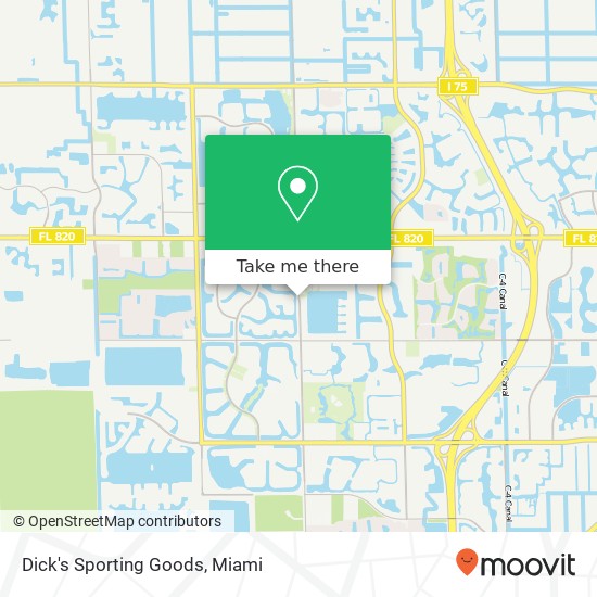 Mapa de Dick's Sporting Goods