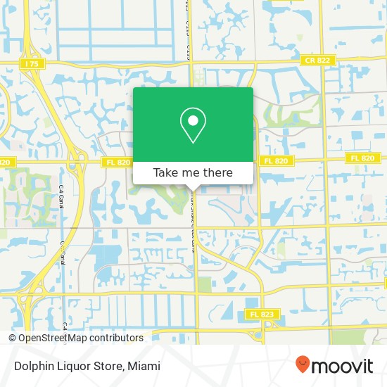 Mapa de Dolphin Liquor Store