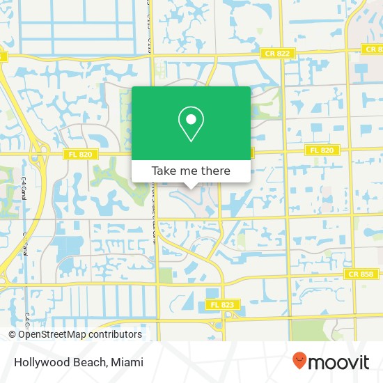 Mapa de Hollywood Beach
