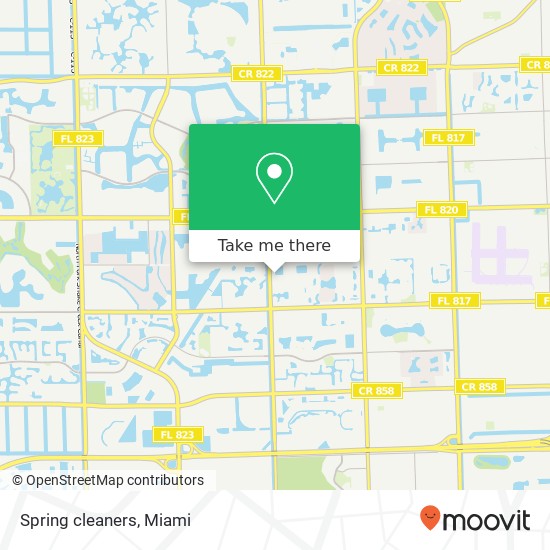Spring cleaners map