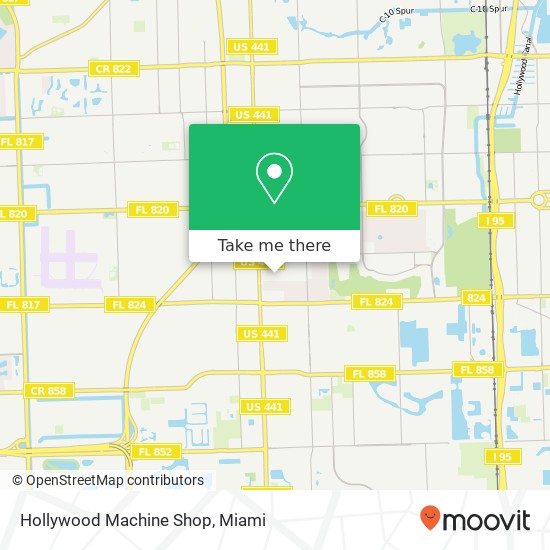 Hollywood Machine Shop map