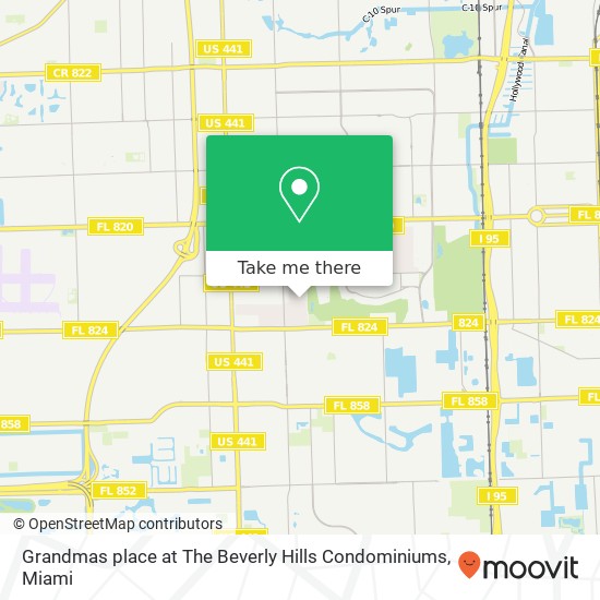 Grandmas place at The Beverly Hills Condominiums map