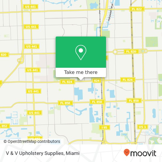 V & V Upholstery Supplies map