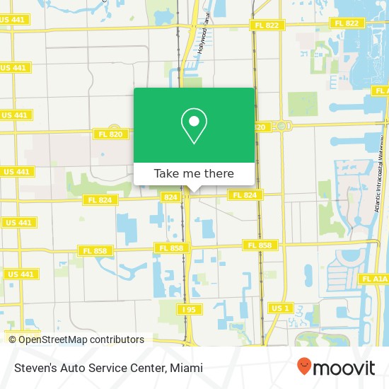 Mapa de Steven's Auto Service Center