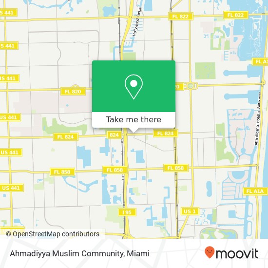 Mapa de Ahmadiyya Muslim Community