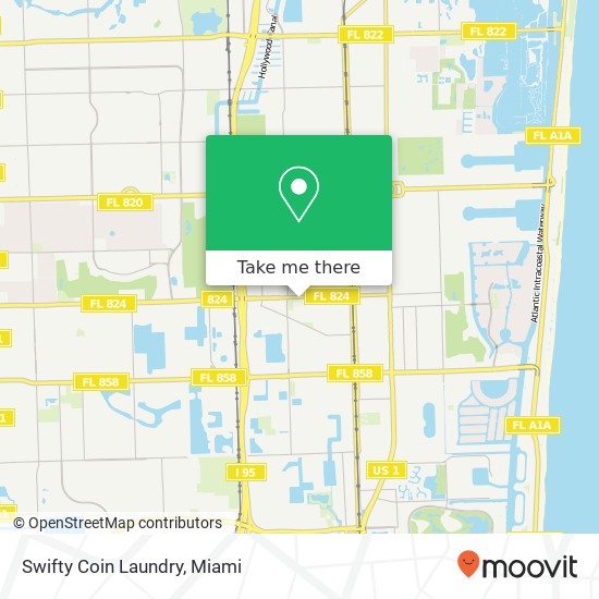 Swifty Coin Laundry map