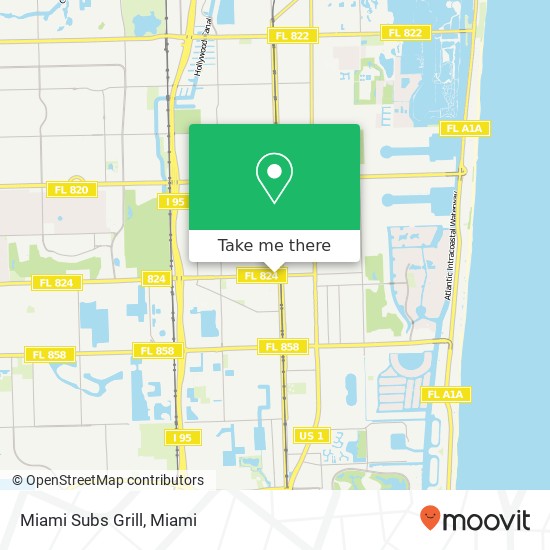 Miami Subs Grill map