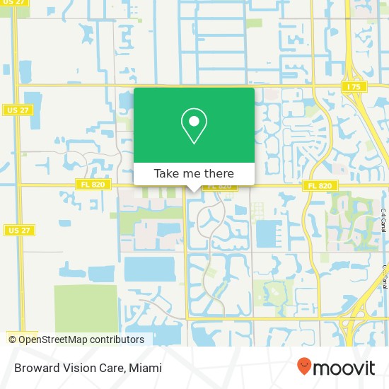 Mapa de Broward Vision Care