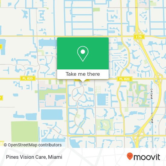 Pines Vision Care map