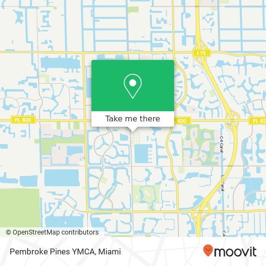 Pembroke Pines YMCA map