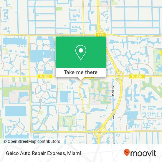 Geico Auto Repair Express map