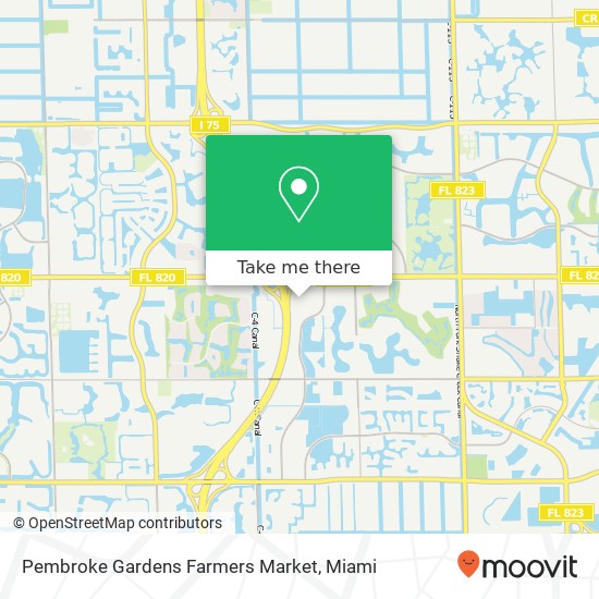 Pembroke Gardens Farmers Market map