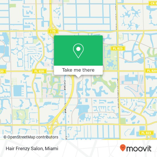 Mapa de Hair Frenzy Salon