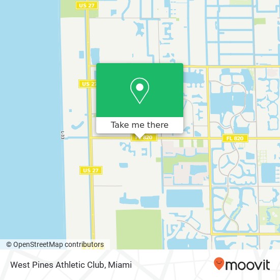 Mapa de West Pines Athletic Club