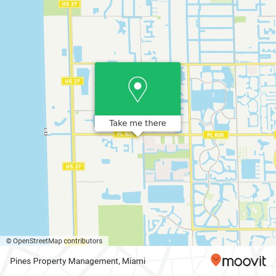 Pines Property Management map