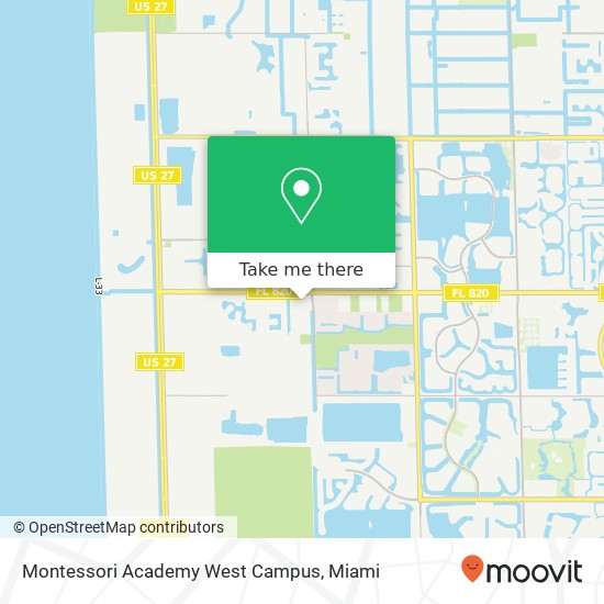 Mapa de Montessori Academy West Campus