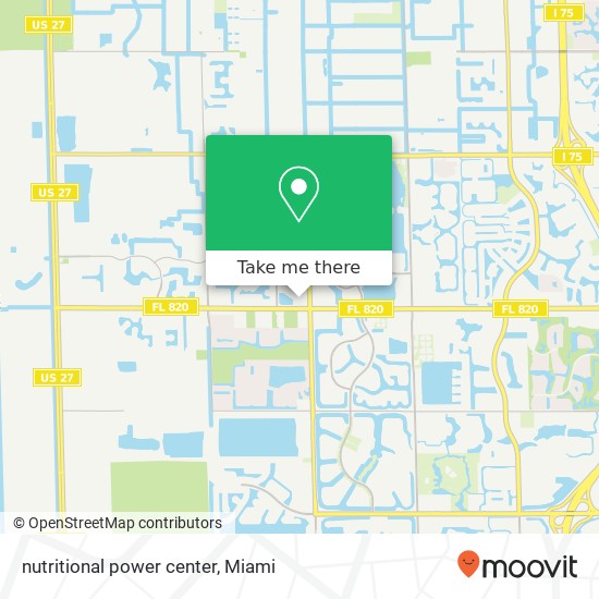 Mapa de nutritional power center