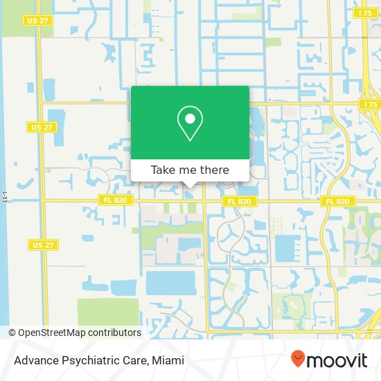 Advance Psychiatric Care map