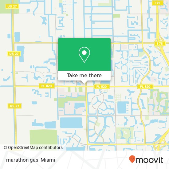 Mapa de marathon gas