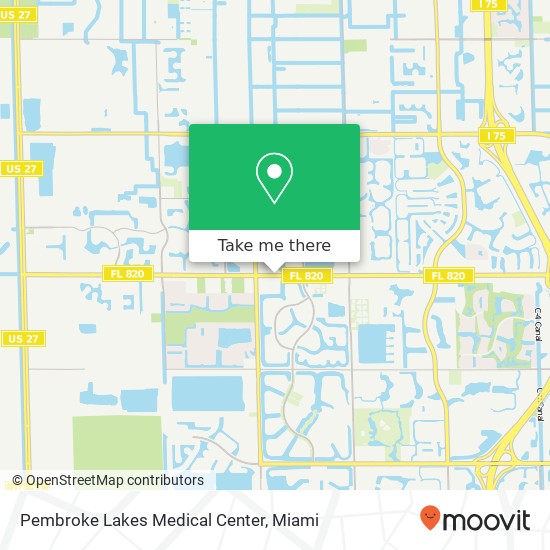 Pembroke Lakes Medical Center map